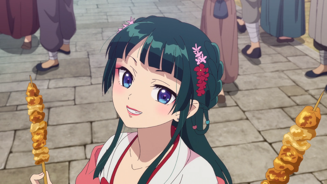 アニメ「薬屋のひとりごと」【第17話 街歩き】